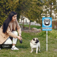 Load image into Gallery viewer, Beware Of Dog Signs For Fence,Warning Signs For Property,Dog On Premises Sign Metal,Dog On Property Sign Funny Signs For Dog Lovers 10x7 Inches