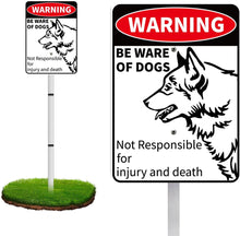 Load image into Gallery viewer, Beware Of Dog Signs For Fence,Dog On Premises Yard Sign,Warning Signs For Property,Dog On Premises Sign Metal,Dog On Property Sign Funny Signs For Dog Lovers 10x7 Inches