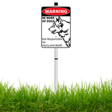 Beware Of Dog Signs For Fence,Dog On Premises Yard Sign,Warning Signs For Property,Dog On Premises Sign Metal,Dog On Property Sign Funny Signs For Dog Lovers 10x7 Inches